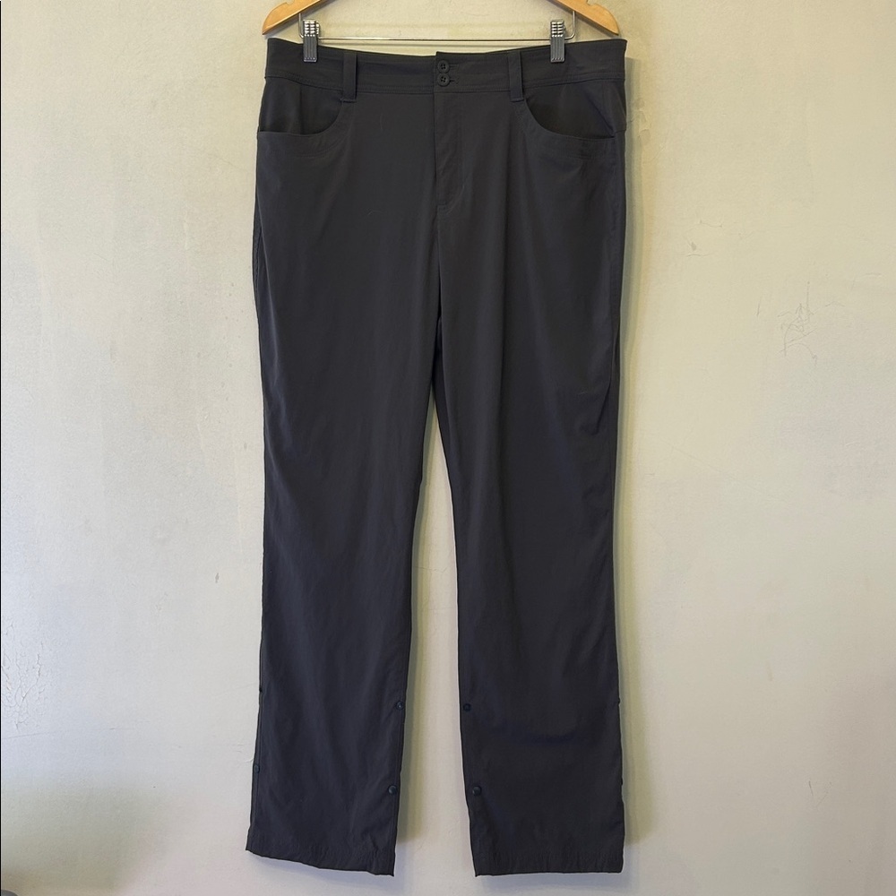 Eddie Bauer gray outdoorsy rollable pants Size 14 EUC